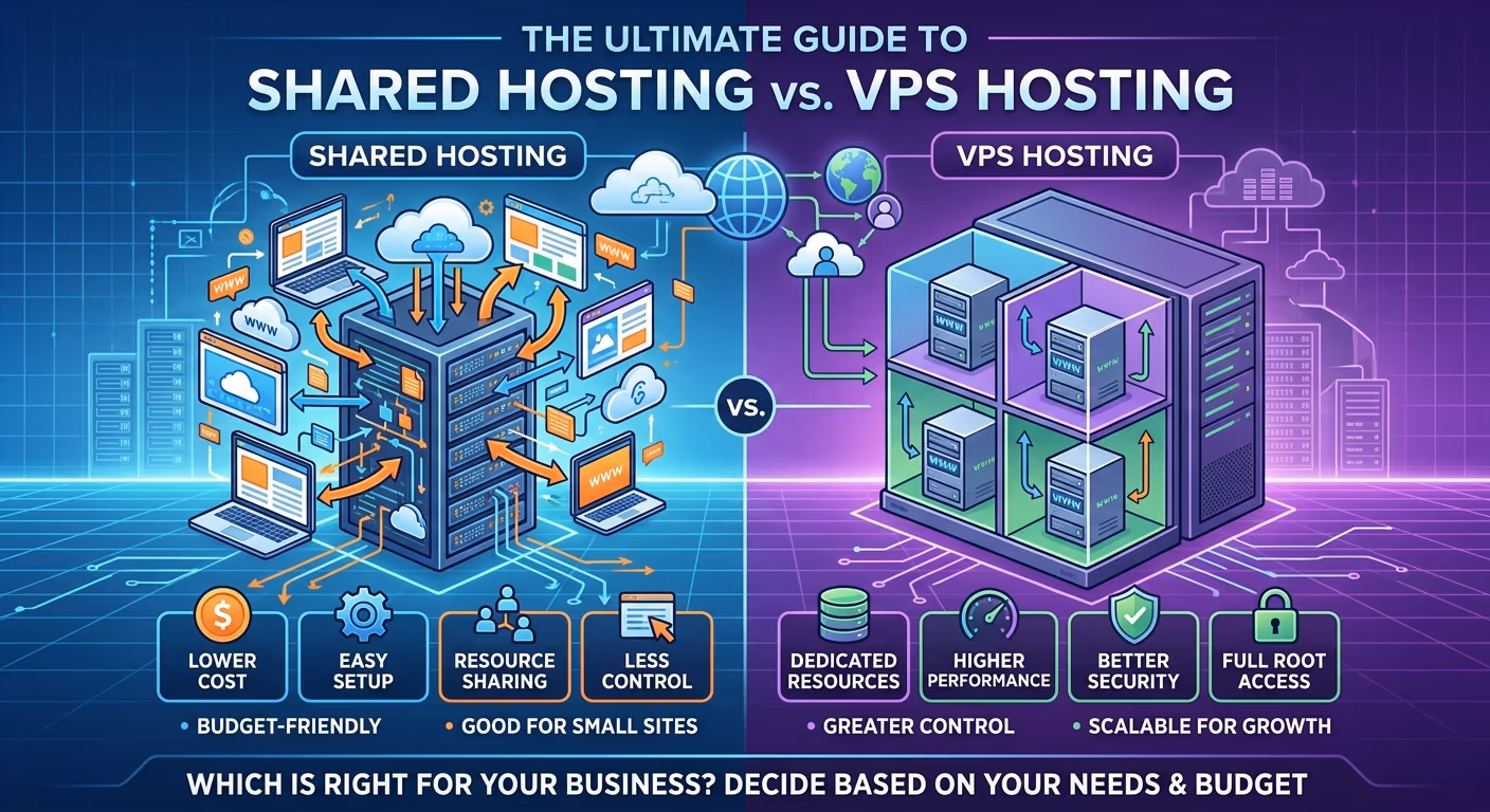 The Ultimate Guide to Shared Hosting vs. VPS Hosting